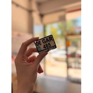 kişiye özel plaka anahtalık